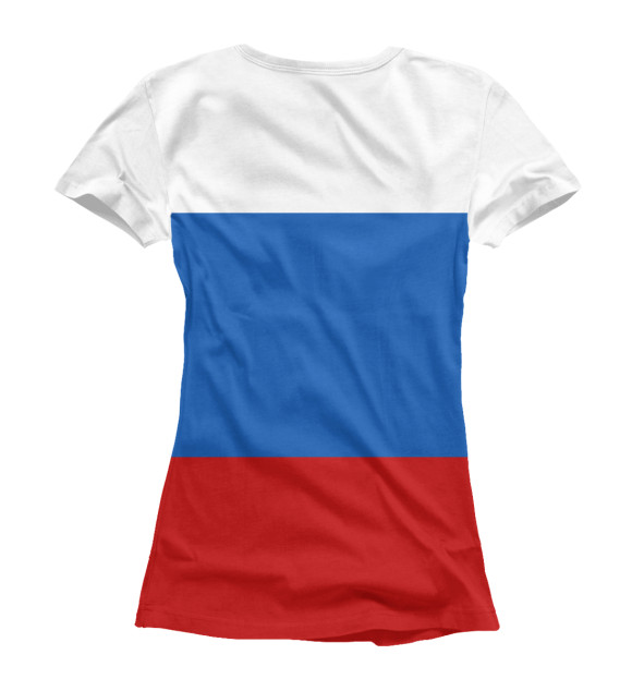 Женская футболка с изображением Инженерные войска России цвета Белый