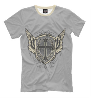 Мужская футболка Крест и крылья