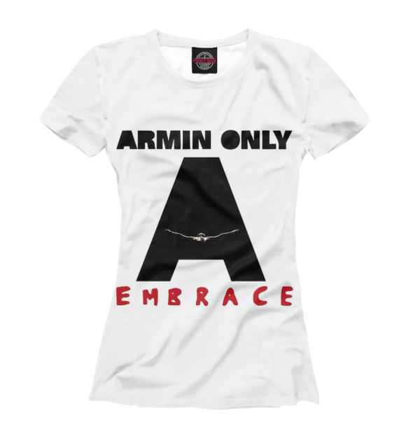 Женская футболка с изображением Armin Only : Embrace цвета Белый
