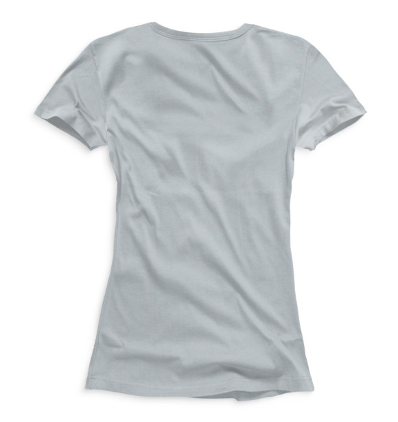 Женская футболка с изображением Туман в высотках цвета Белый