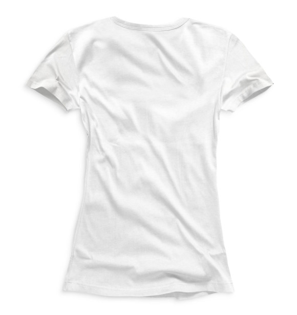Женская футболка с изображением Бультерьер цвета Белый