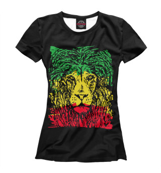Женская футболка Rasta Lion