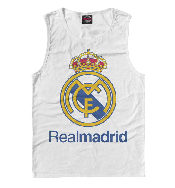 Майка для мальчика с изображением Real Madrid FC цвета Белый