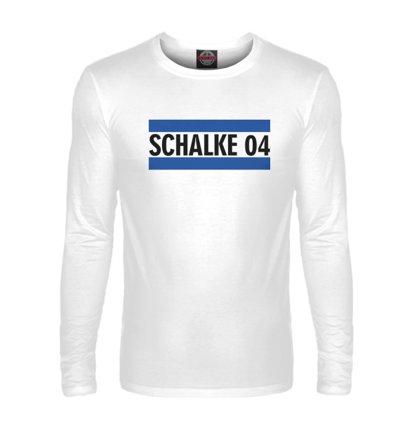 Мужской лонгслив с изображением Schalke 04 цвета Белый