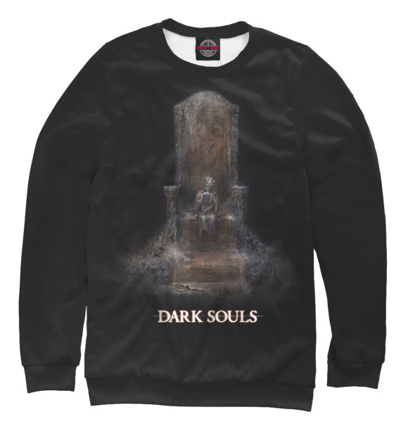 Свитшот для мальчиков с изображением Dark Souls цвета Белый