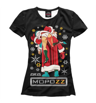 Женская футболка Дед Мороз Brazzers