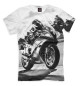 Мужская футболка Мотоциклист
