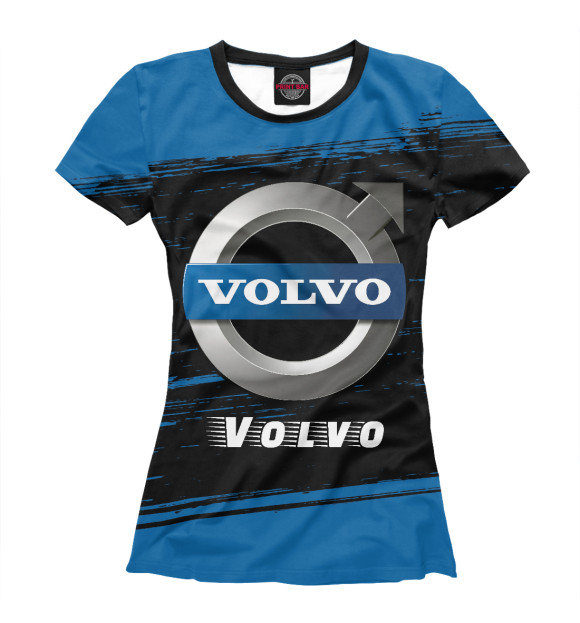 Женская футболка с изображением Вольво | Volvo цвета Белый