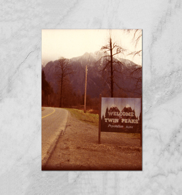 Плакат с изображением Welcome to Twin Peaks цвета Белый