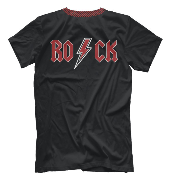 Мужская футболка с изображением Rock Music цвета Белый