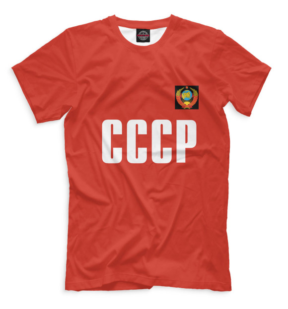 Мужская футболка с изображением Сборная СССР цвета Светло-коричневый