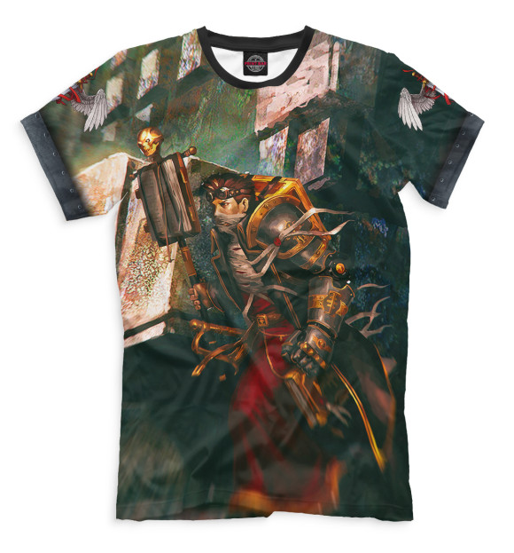 Мужская футболка с изображением Warhammer цвета Молочно-белый