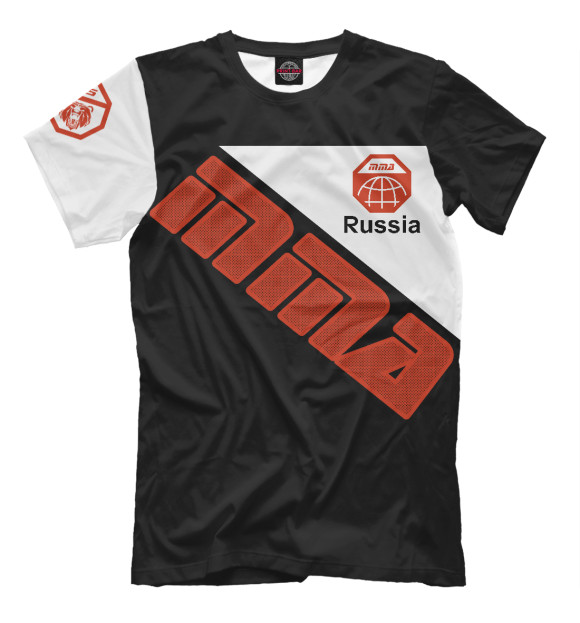 Мужская футболка с изображением MMA Russia цвета Р‘РµР»С‹Р№