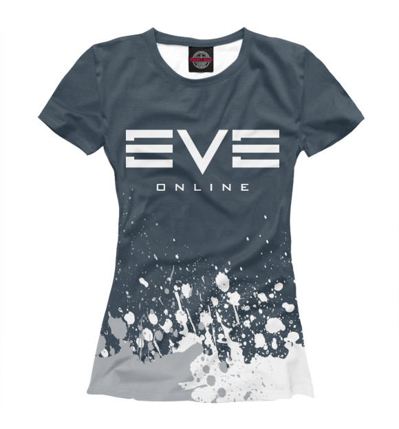 Женская футболка с изображением Eve Online / Ив Онлайн цвета Белый