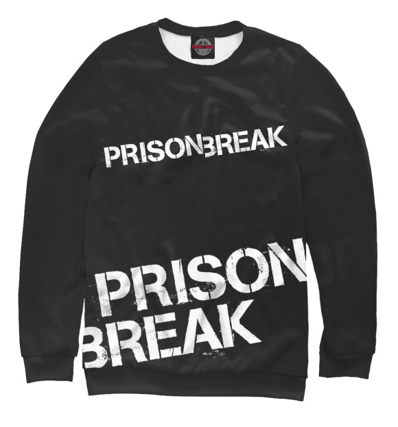 Мужской свитшот с изображением Prison Break цвета Белый