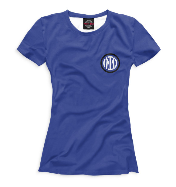 Женская футболка с изображением Inter цвета Белый