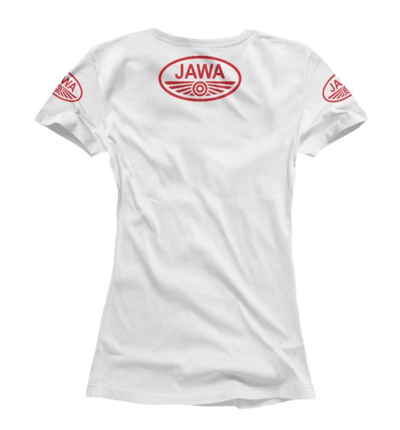 Женская футболка с изображением JAWA цвета Белый