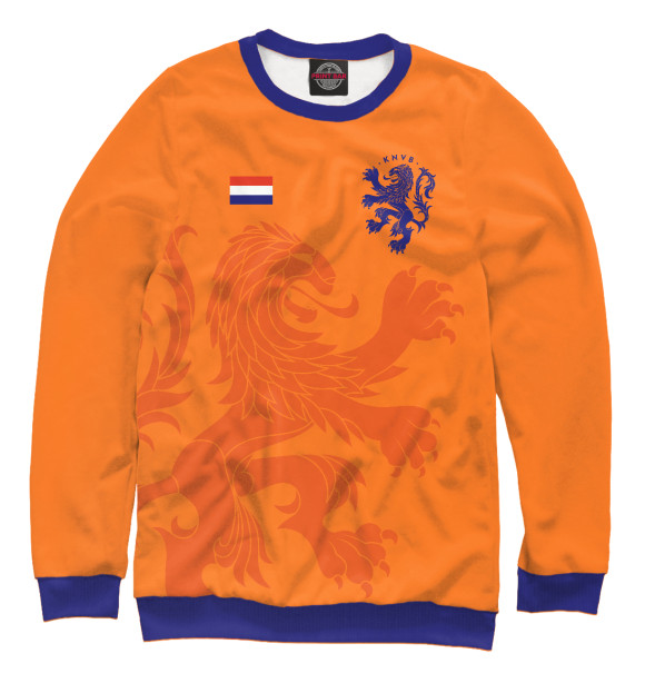 Свитшот для девочек с изображением Голландия цвета Белый