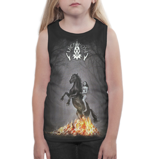 Майка для девочки с изображением Lacrimosa цвета Белый