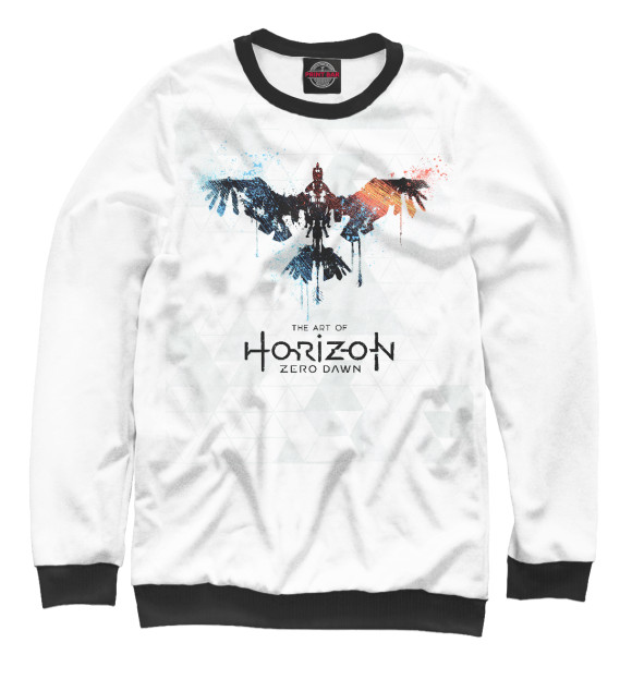 Свитшот для мальчиков с изображением Horizon Zero Dawn цвета Белый