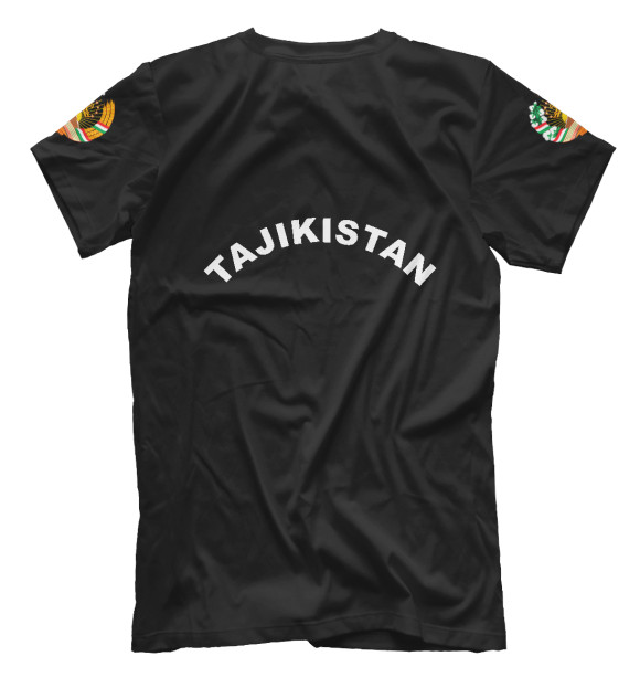 Мужская футболка с изображением Tajikistan цвета Белый