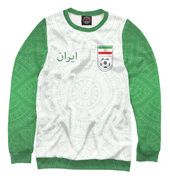 Свитшот для девочек с изображением Иран цвета Белый