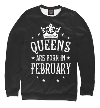 Свитшот для мальчиков Королевы рождаются в феврале