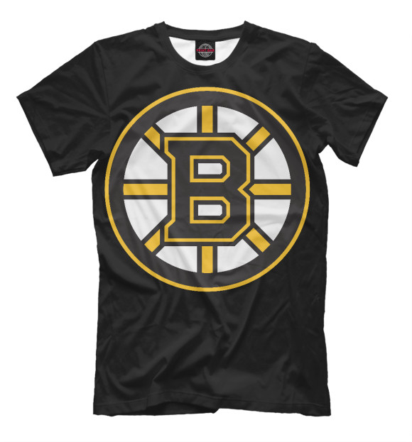 Футболка для мальчиков с изображением Boston Bruins цвета Черный