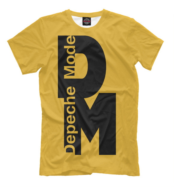 Мужская футболка с изображением Depeche Mode цвета Хаки