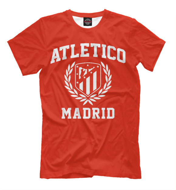 Мужская футболка с изображением Атлетико Мадрид цвета Светло-коричневый
