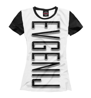 Женская футболка Evgenij-black