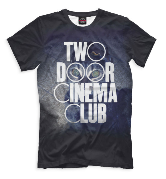 Мужская футболка с изображением Two Door Cinema Club цвета Черный