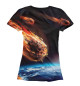 Женская футболка Метеориты