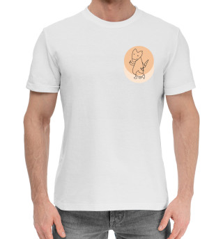 Мужская хлопковая футболка Веган-лис