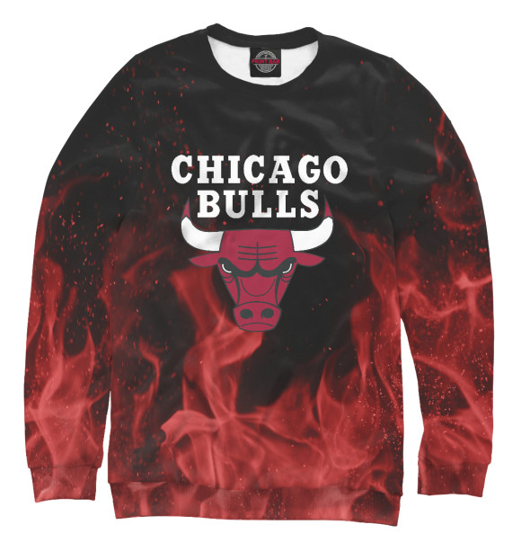 Свитшот для мальчиков с изображением Chicago Bulls цвета Белый