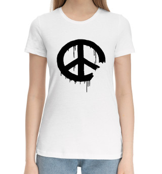 Хлопковая футболка для девочек Banksy  Бэнкси