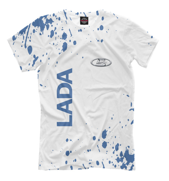 Мужская футболка с изображением LADA цвета Белый