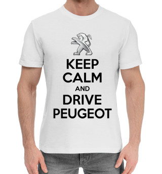 Хлопковая футболка для мальчиков Будь спок и води Peugeot