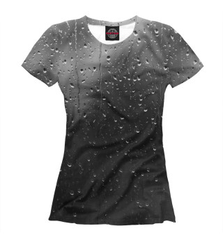 Женская футболка Дождь