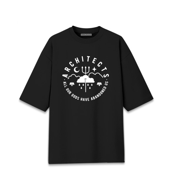 Мужская футболка оверсайз с изображением Architects цвета Черный