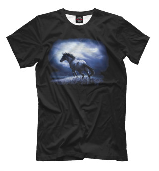 Мужская футболка Ночной конь