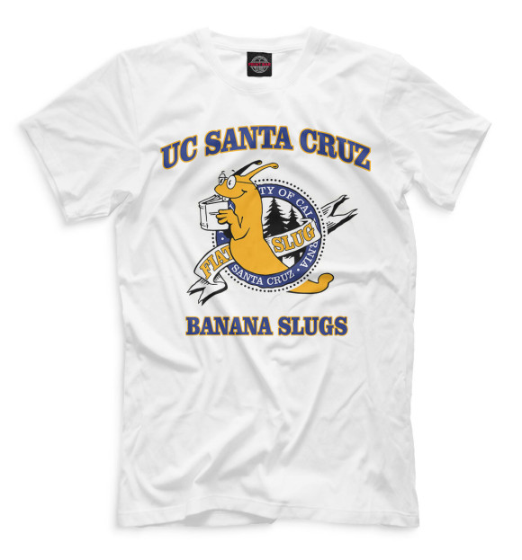 Футболка для мальчиков с изображением UC Santa Cruz Banana Slugs цвета Белый