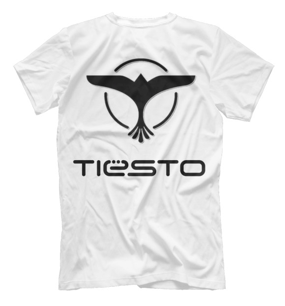 Мужская футболка с изображением Tiesto цвета Белый