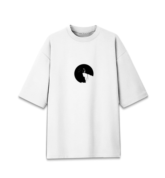 Женская футболка оверсайз с изображением Art Core цвета Белый