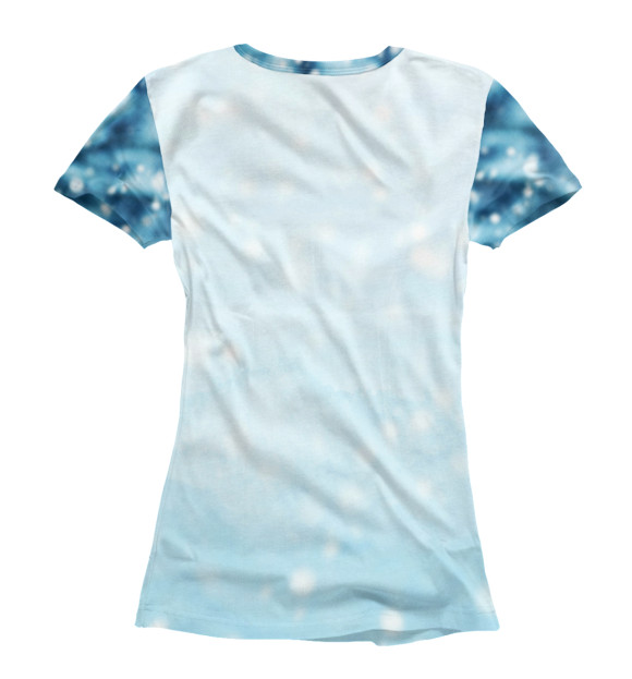 Женская футболка с изображением Snowman цвета Белый