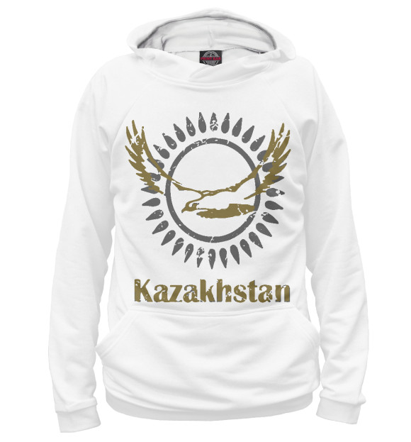 Худи для девочки с изображением Солнечный Казахстан цвета Р‘РµР»С‹Р№