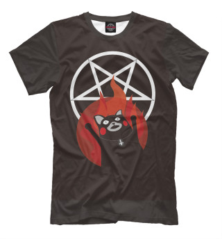 Мужская футболка Злой котэ 666