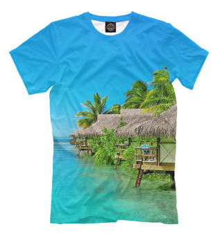 Мужская футболка Бунгало на берегу