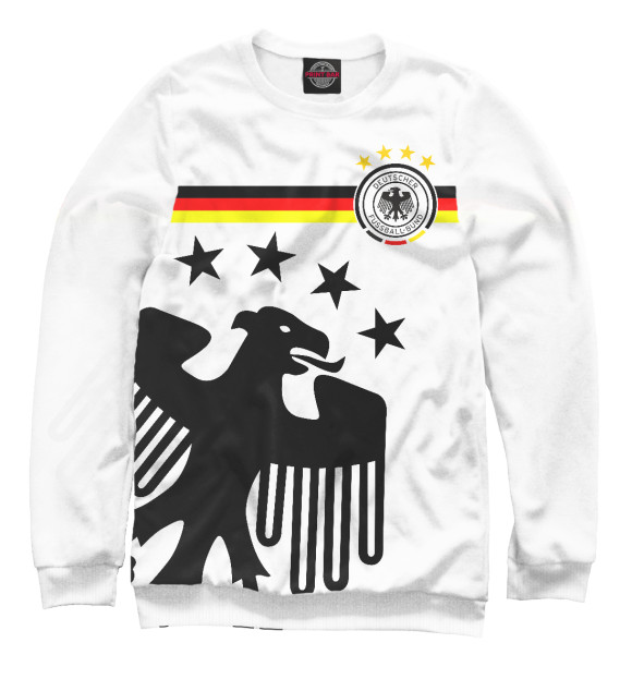 Мужской свитшот с изображением Германия цвета Белый