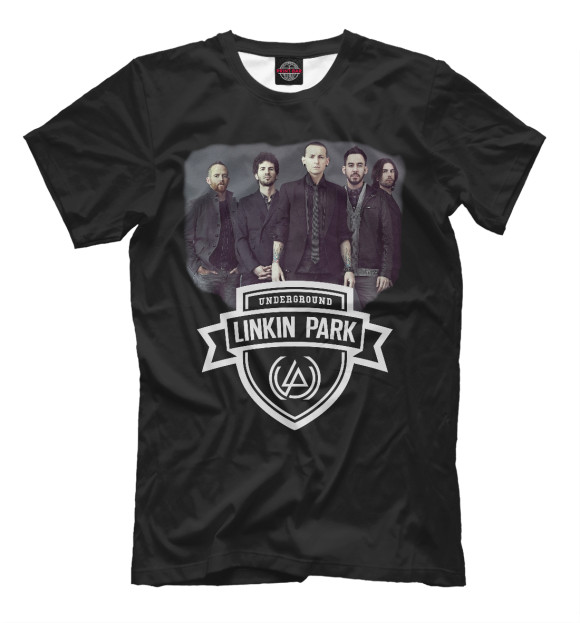 Мужская футболка с изображением Linkin Park & Chester Bennington цвета Черный